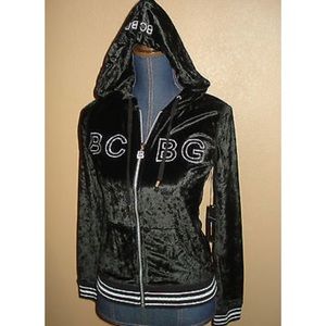 Black velour bcbg jacket
